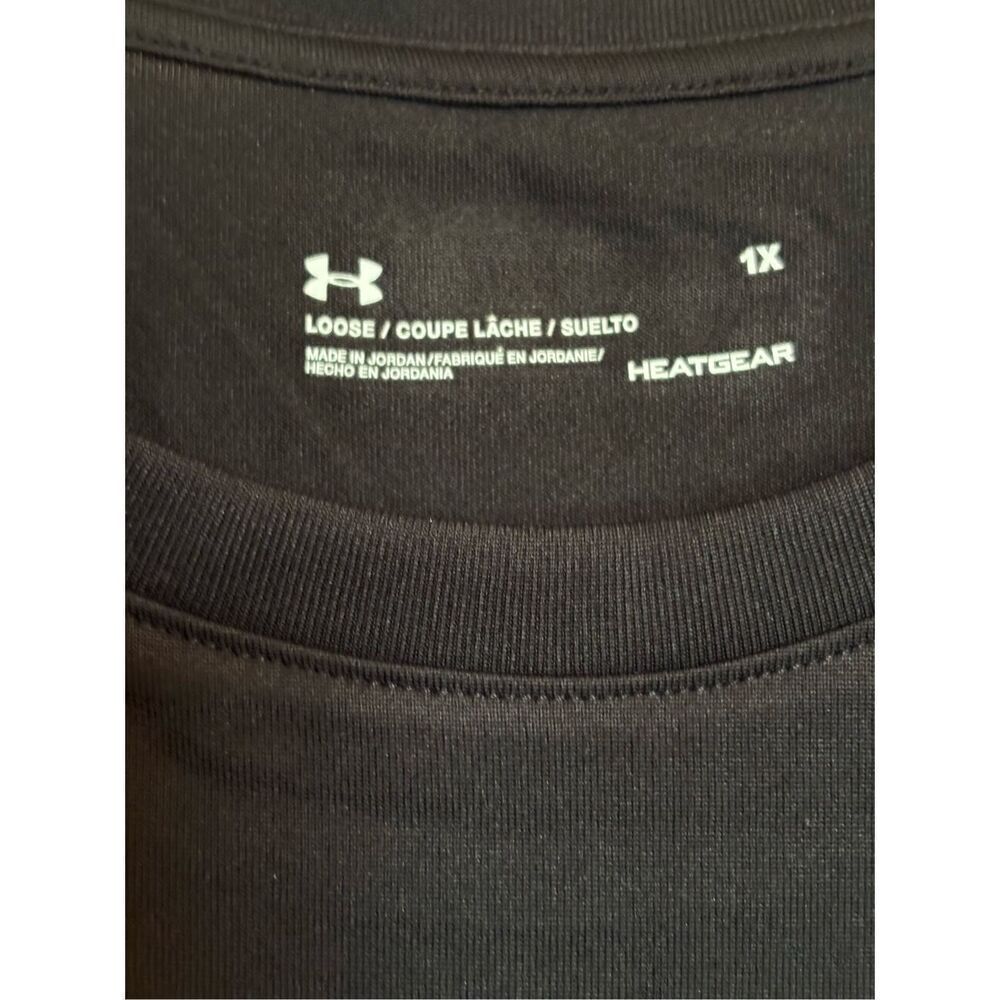 UNDER ARMOUR - TWO (2) NWT - L Sz 1X HeatGear Loose Fit Short Sleeve Tee/Black - Picture 6 of 15